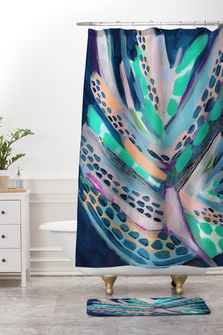 Laura Fedorowicz Eight Plus Infinity Shower Curtain And Mat