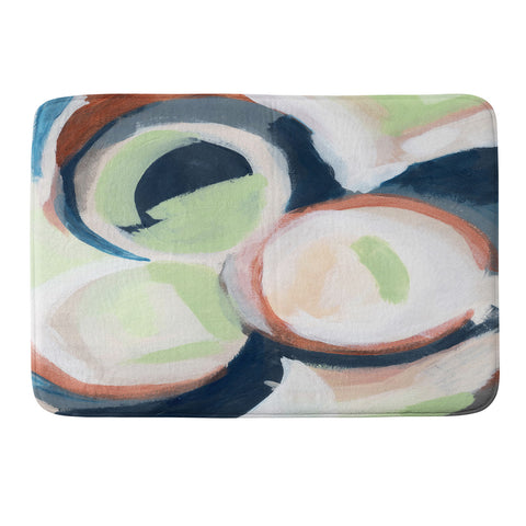 Laura Fedorowicz Embrace Abstract Memory Foam Bath Mat