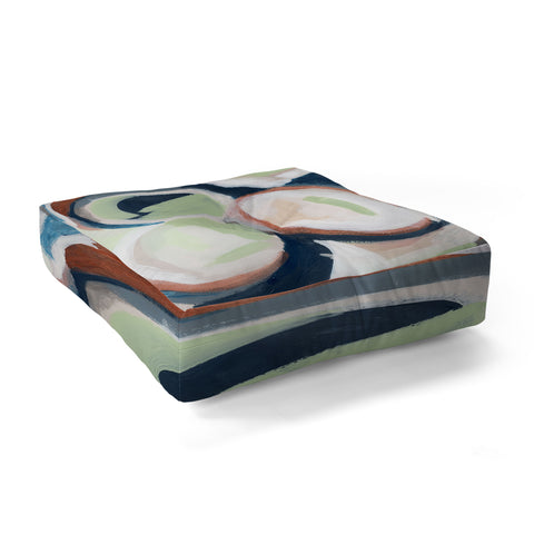 Laura Fedorowicz Embrace Abstract Floor Pillow Square