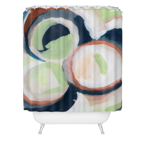 Laura Fedorowicz Embrace Abstract Shower Curtain