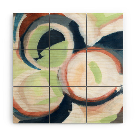 Laura Fedorowicz Embrace Abstract Wood Wall Mural