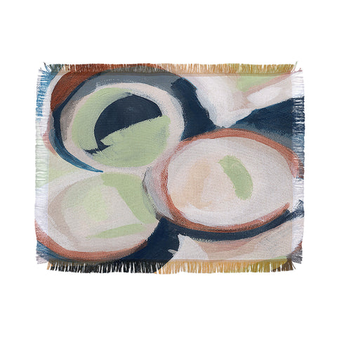 Laura Fedorowicz Embrace Abstract Throw Blanket