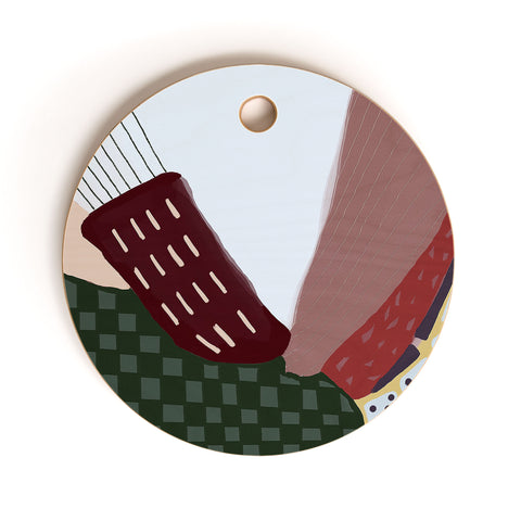 Laura Fedorowicz Expectations Girl Cutting Board Round