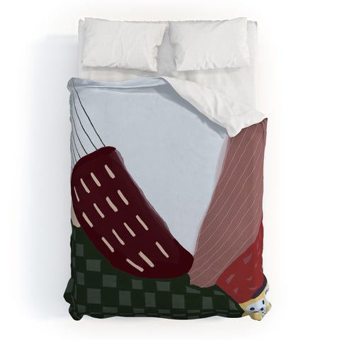 Laura Fedorowicz Expectations Girl Duvet Cover