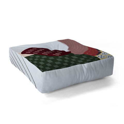 Laura Fedorowicz Expectations Girl Floor Pillow Square