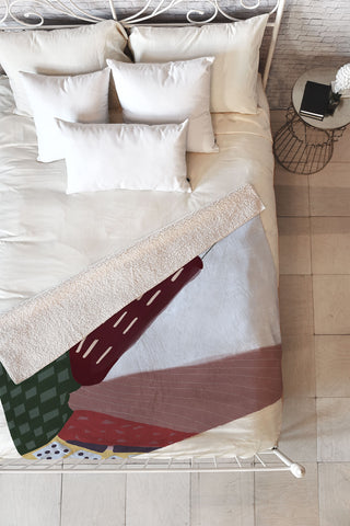 Laura Fedorowicz Expectations Girl Fleece Throw Blanket