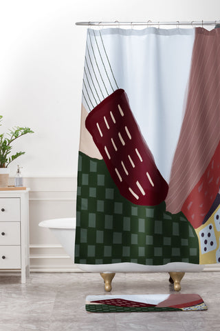 Laura Fedorowicz Expectations Girl Shower Curtain And Mat