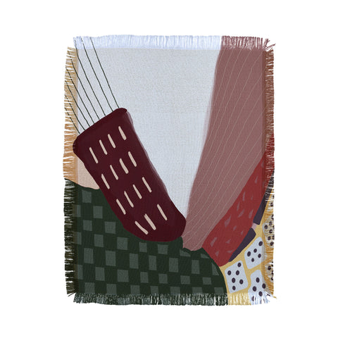 Laura Fedorowicz Expectations Girl Throw Blanket