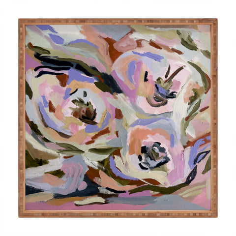 Laura Fedorowicz Expressive Floral Square Tray