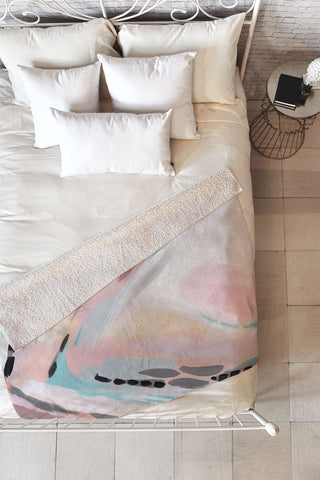 Laura Fedorowicz Eyes on Me Fleece Throw Blanket