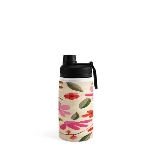 Laura Fedorowicz Fall Floral Painted Water Bottle
