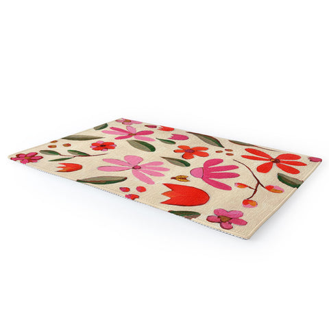 Laura Fedorowicz Fall Floral Painted Area Rug