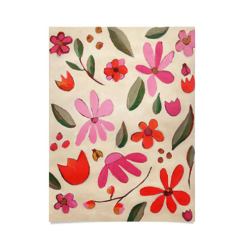 Laura Fedorowicz Fall Floral Painted Poster