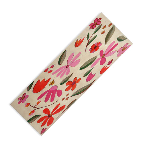 Laura Fedorowicz Fall Floral Painted Yoga Mat