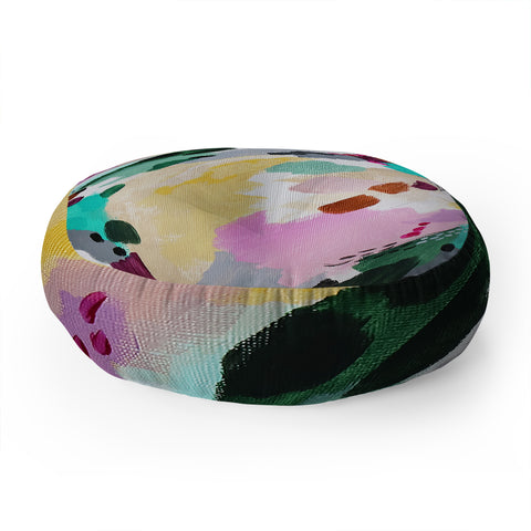 Laura Fedorowicz Fall Winds Floor Pillow Round