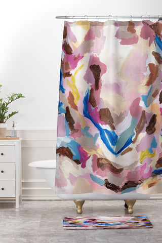 Laura Fedorowicz Feel It Shower Curtain And Mat