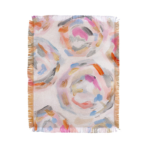 Laura Fedorowicz Festival Bloom Throw Blanket