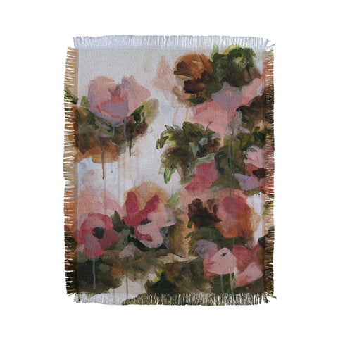 Laura Fedorowicz Floral Muse Throw Blanket