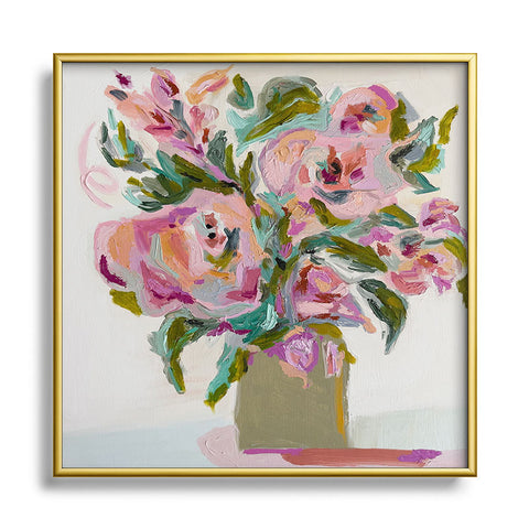 Laura Fedorowicz Floral Study Metal Square Framed Art Print