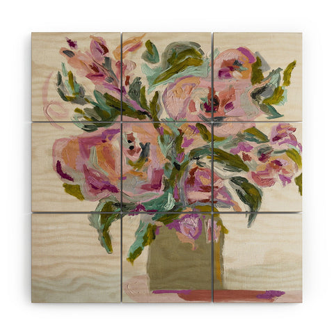 Laura Fedorowicz Floral Study Wood Wall Mural