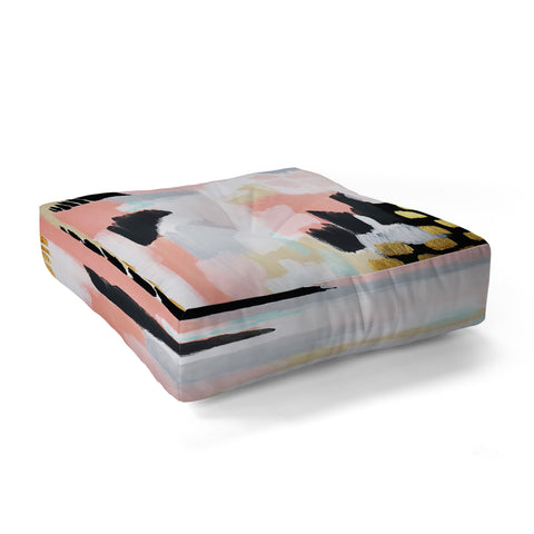 Laura Fedorowicz Footprints Floor Pillow Square