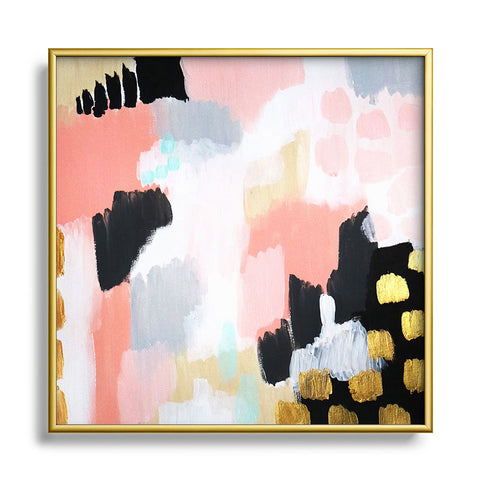 Laura Fedorowicz Footprints Metal Square Framed Art Print