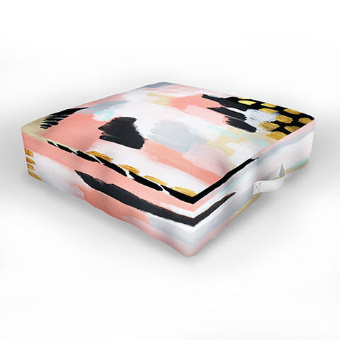 Laura Fedorowicz Footprints Outdoor Floor Cushion