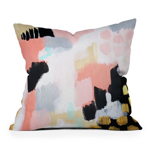 Laura Fedorowicz Footprints Throw Pillow