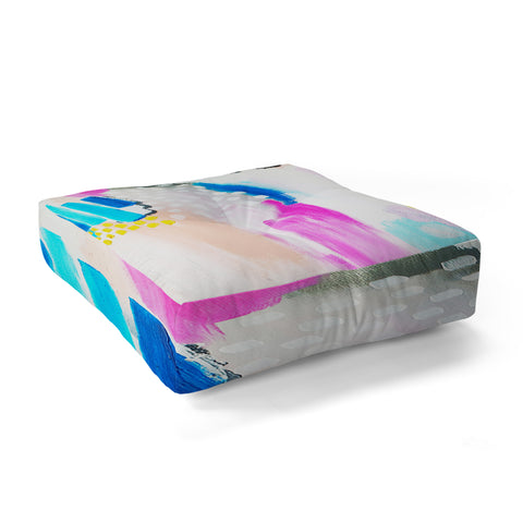 Laura Fedorowicz Free Abstract Floor Pillow Square
