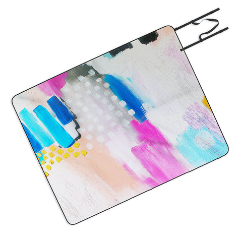Laura Fedorowicz Free Abstract Picnic Blanket