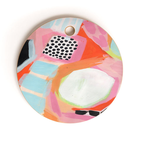 Laura Fedorowicz Fruit Mix Up Cutting Board Round