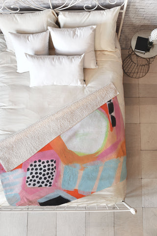 Laura Fedorowicz Fruit Mix Up Fleece Throw Blanket