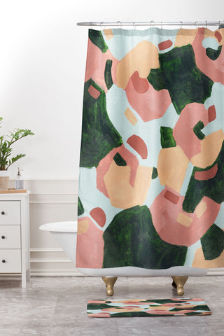 Laura Fedorowicz Geo Party Shower Curtain And Mat