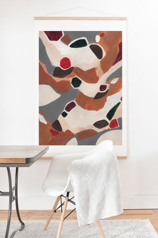 Laura Fedorowicz Gingerbread Geometric Art Print And Hanger