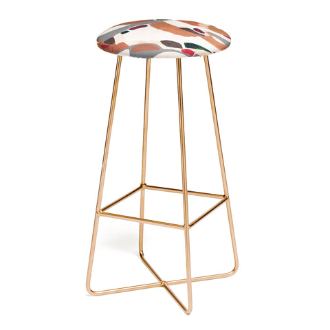Laura Fedorowicz Gingerbread Geometric Bar Stool