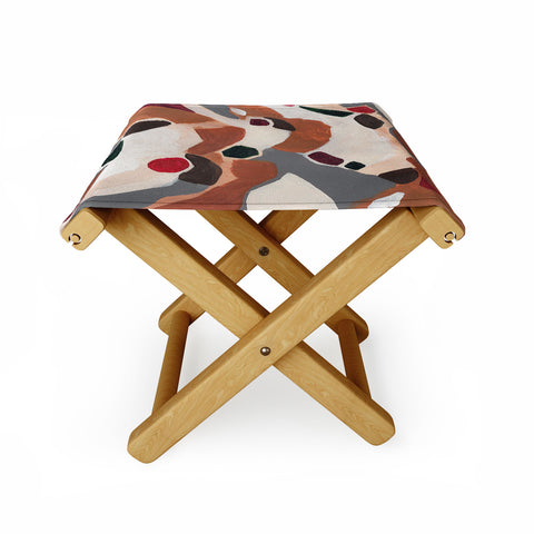 Laura Fedorowicz Gingerbread Geometric Folding Stool