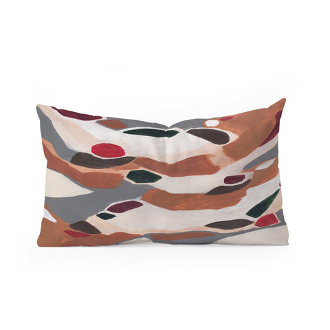 Laura Fedorowicz Gingerbread Geometric Oblong Throw Pillow