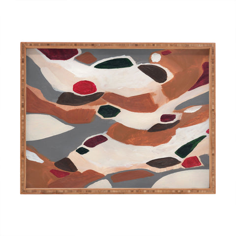 Laura Fedorowicz Gingerbread Geometric Rectangular Tray