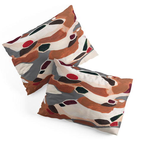 Laura Fedorowicz Gingerbread Geometric Pillow Shams