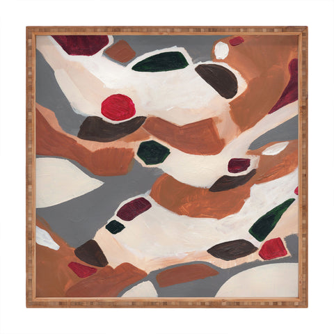 Laura Fedorowicz Gingerbread Geometric Square Tray