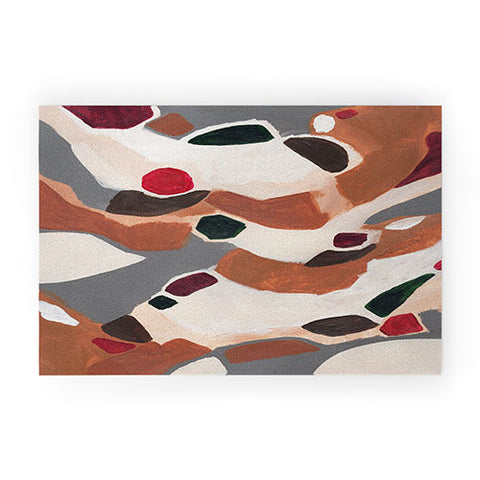 Laura Fedorowicz Gingerbread Geometric Welcome Mat