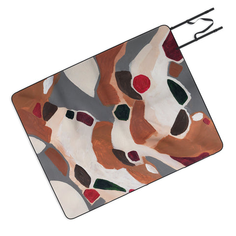 Laura Fedorowicz Gingerbread Geometric Picnic Blanket