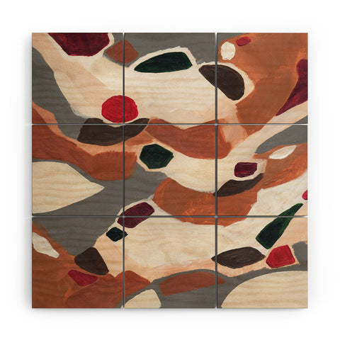 Laura Fedorowicz Gingerbread Geometric Wood Wall Mural