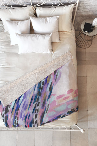 Laura Fedorowicz Glimmer Fleece Throw Blanket
