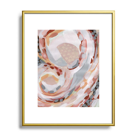 Laura Fedorowicz Gold Baby Gold Metal Framed Art Print