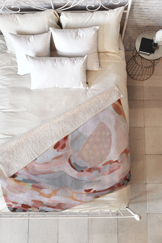 Laura Fedorowicz Gold Baby Gold Fleece Throw Blanket