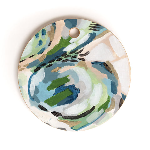 Laura Fedorowicz Greenery Cutting Board Round