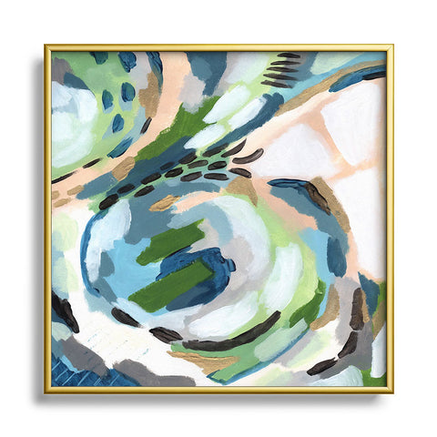 Laura Fedorowicz Greenery Metal Square Framed Art Print