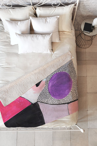 Laura Fedorowicz High Horse Fleece Throw Blanket