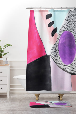 Laura Fedorowicz High Horse Shower Curtain And Mat